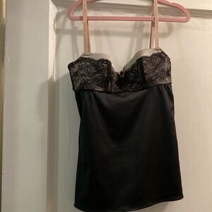 Dolce Gabbana lace and satin bustier camisole